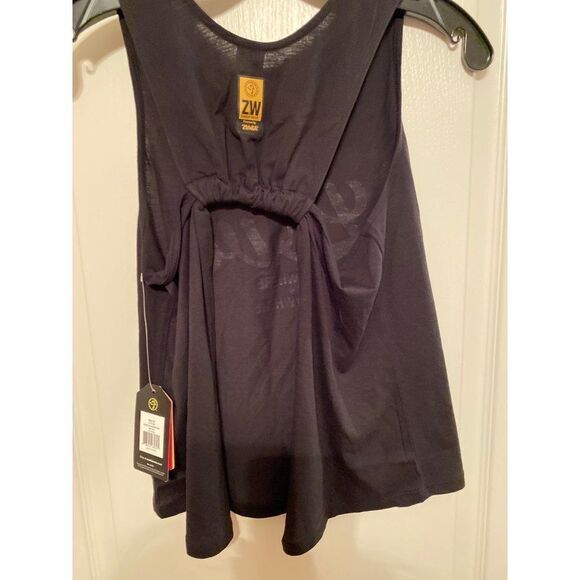 NWT Small Zumba Black Open Back Tank‎ - Picture 3 of 4